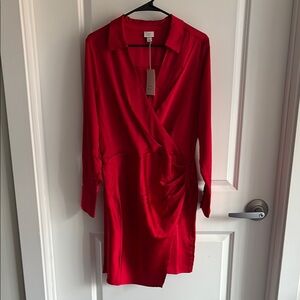 Red Wrap Dress
